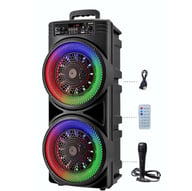 Portable Bluetooth Speaker Subwoofer with Karaoke Mic | Party Bass System — view 12