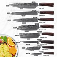Stainless Steel Kitchen Knives Suit — view 7