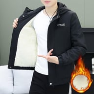 Thickened Fleece-Lined Workwear Jacket for Men | Commuter Style — view 7