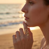 Women's Stainless Steel Geometric Open Ring | Minimalist Fashion Band — view 1