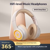 Fashionable On-Ear Bluetooth Wireless Headphones with RGB Lighting — view 7