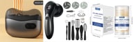 Electric foot grinder kit with accessories and urea cream product