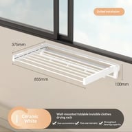 Wall-Mounted Folding Clothes Drying Rack | Space-Saving Design — view 5