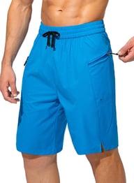 Men's Quick Dry Beach Shorts with Pockets | Drawstring Swim Trunks — view 1