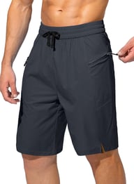 Men's Quick Dry Beach Shorts with Pockets | Drawstring Swim Trunks — view 8