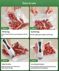 Vacuum Food Packaging Bag Set & Freshness Preserver | Home & Kitchen — view 3