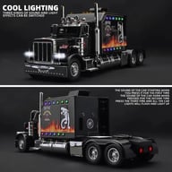 Semi Truck Toys For Boys Age 4-8 | Metal Diecast Pull Back Truck — view 6
