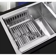 Adjustable Immersion Sink Dish Drying Rack With Stainless Steel Drain Basket - Portable And Retractable Space-Saving Fruit And Vegetable Solution(UPS/UPS logistics delivery supports self-pickup) — view 2
