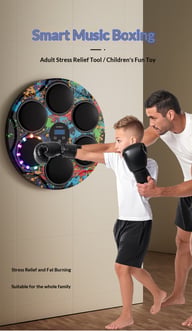 Smart Music Boxing Machine Wall Target | Home Fitness Equipment Canada — view 14