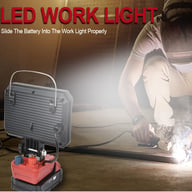 LED Work Light Cordless For Milwaukee M18 18V Battery USB Port Outdoors Lamp — view 5