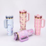 Portable Car Ice Tumbler With Straw Stainless Steel Insulated Cup — view 7