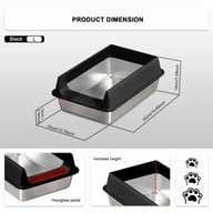 Stainless Steel Cat Litter Box | Non-Stick, Scratch Resistant, Odorless — view 6