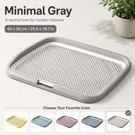 Dog Potty Tray With Removable Grating, Leak-Proof Indoor Dog Toilet For Puppy Training — view 6