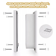 XL Pet Door 4 Way Locking | White Frame Dog Cat Flap Canada — view 19