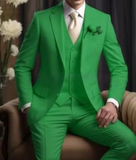 Elegant Business Banquet Suit Set For Men | Three-Piece Formal Wear — view 16