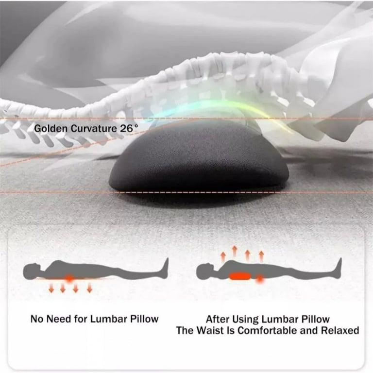 Heating waist pad secured to car seat with adjustable straps