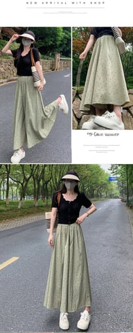 High-Waisted Draping Ice-Silk Wide-Leg Pants | Breathable Summer — view 18
