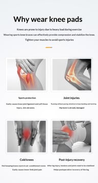 Volleyball Roller Skating Knee Pads | Thickened Sponge Protection — view 8
