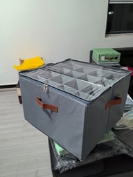 Foldable Fabric Shoe Storage Box with Dividers | Organize & Protect — view 15