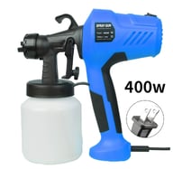 Blue electric spray gun adjustable nozzle alcohol water disinfectant