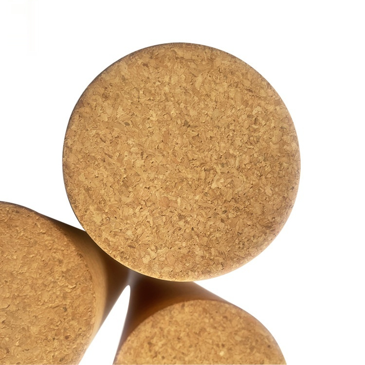 Eco-friendly solid cork massage rollers for natural, chemical-free recovery