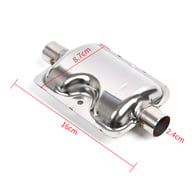 180CM Exhaust Pipe Air Heater Kit | 24mm Silencer & 25mm Filter — view 6