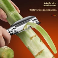 304 Stainless Steel Sugarcane Peeler | Adjustable Blade Kitchen Tool — view 2