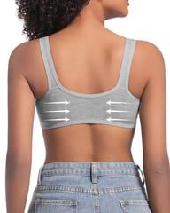 Easy-On Front Closure Wireless Support Bra — view 16