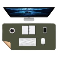 Leather Mouse Pad Waterproof | Extended Desk Mat with Cork Backing — view 5