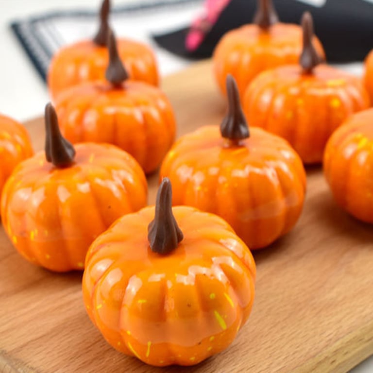 Gift-wrapped artificial pumpkin set for Thanksgiving present