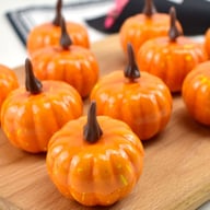 12Pcs Artificial Pumpkins Small Simulation Vegetable Decorating Thanksgiving Day Wreath Decorative Accessories 5.2cm H 4.2cm Dia — view 3