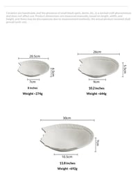 High-end White Aesthetic Dish Presentation Plate — view 9