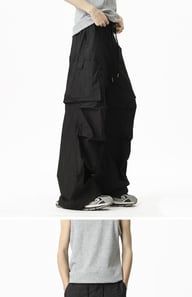 Loose-fit Casual Quick-drying Outdoor Pants | Wide-leg Cargo Style — view 17