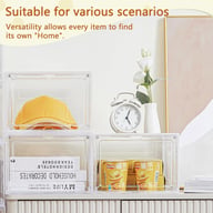 Foldable Shoe Storage Organizer 6-Layer Stackable Sneaker Boxes — view 11