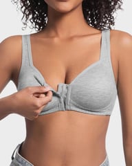 Easy-On Front Closure Wireless Support Bra — view 7