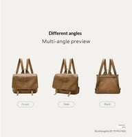 Vegetable-Tanned Leather Messenger Backpack | Convertible Design — view 17