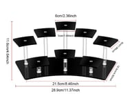 Acrylic Tiered Display Stand Desk Organizer for Figurines & Collectibles — view 3
