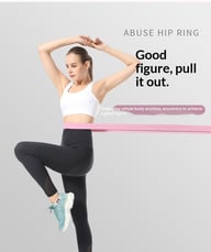 Fitness Waist-Slimming Pull-Up Resistance Band | Yoga Stretch Loop — view 9