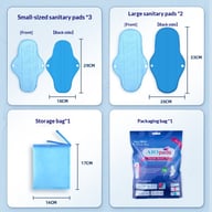 Washable Sanitary Pad Set for Hygienic Care | Reusable Pads Canada — view 9