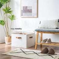 Foldable Fabric Shoe Storage Box with Dividers | Organize & Protect — view 5