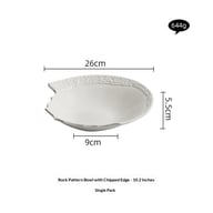 High-end White Aesthetic Dish Presentation Plate — view 13