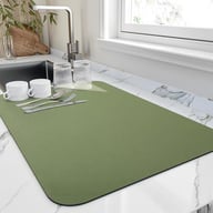 Diatomaceous Earth Kitchen Counter Drying Mat | Heat-Resistant Absorbent Pad — view 1
