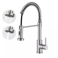 360 Pull-Out Kitchen Faucet with Spray Head | Modern Sink Tap — view 6