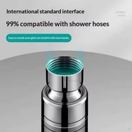 Shower head connector showing universal installation compatibility and high-temperature resistant construction