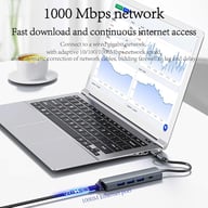 Gigabit Ethernet Port Adapter Dual-head Hub — view 15