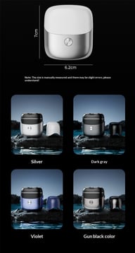 Full-body Washable Dual-head Magnetic Electric Shaver — view 5