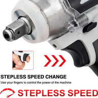 1000Nm Cordless Impact Wrench Drill Gun | 2 Battery Ratchet Driver — view 14