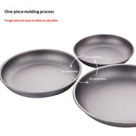 Pure Titanium Camping Dish | Lightweight Tableware for Outdoor Adventures — view 13