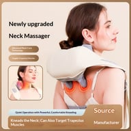 New Oblique Square Machine Massage Machine Shoulder And Neck Massage Machine Cervical Hot Compress Home Cervical Massage Massage Machine In Stock Wholesale — view 11