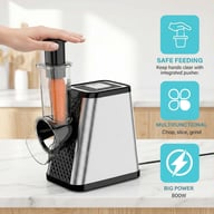 Electric Vegetable Slicer & Flour Mill | Multi-Hole Food Processor — view 16